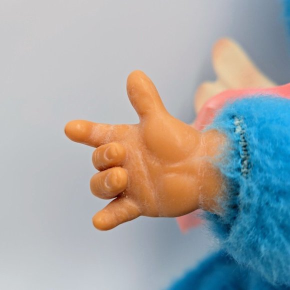 Union Gas Genie Mascot Plush Doll Light Blue Pajama Bag Vintage Pixie Wings Rubb - Picture 4 of 12